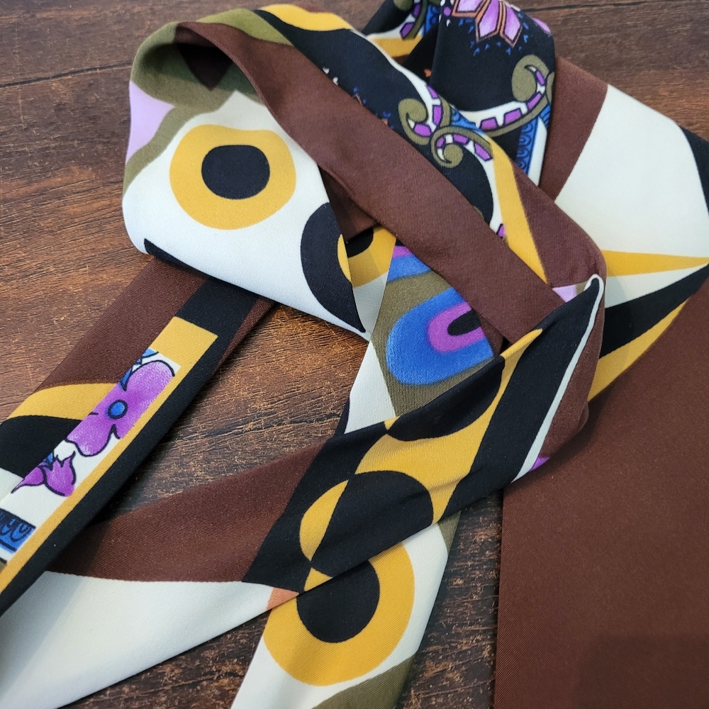 Colorful 70's Look Brothers Handmade Tie - Picture 3 of 6